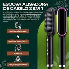 ESCOVA ALISADORA 3 EM 1